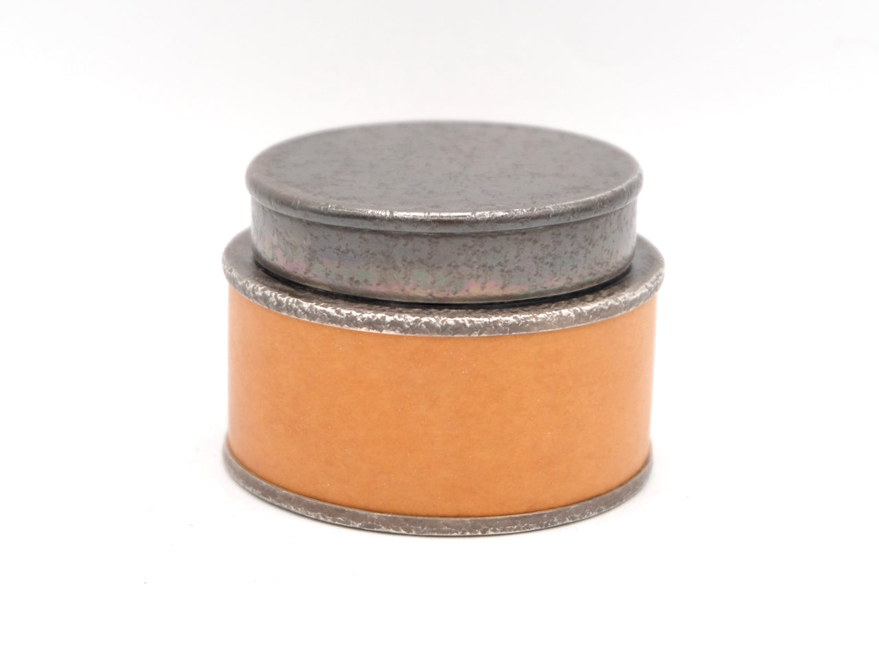 Silver & Leather Tea Canister